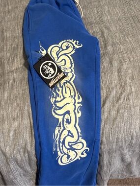 Hellstar Men's Blue Graphic Sweatpants